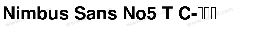 Nimbus Sans No5 T C字体转换